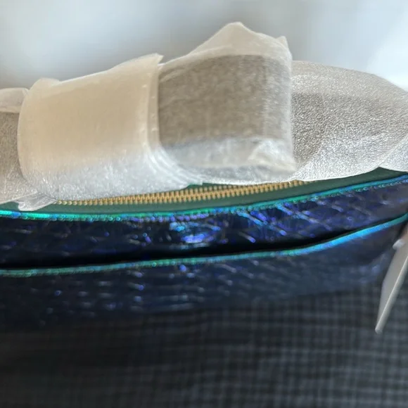 NWT RARE Brahmin Esme Emerald Lulia Iridescent Blue and Green Shoulder Bag - Picture 5 of 6